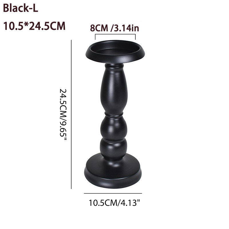 Picture of American Candlestick candlelight dinner candle Cup atmosphere decoration black iron candlestick crafts ornaments manufacturers supply