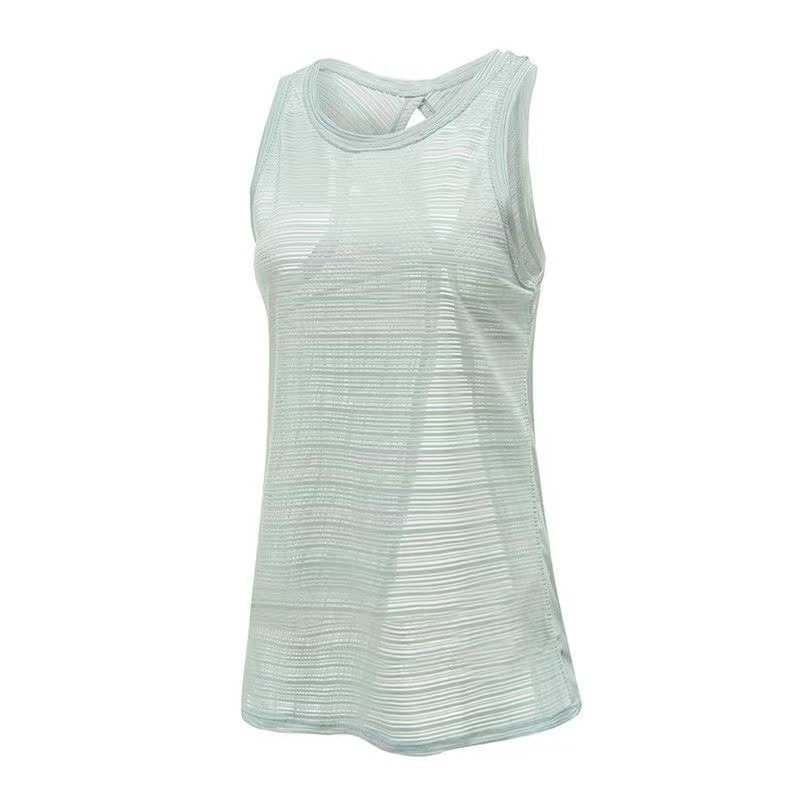 Picture of 2025 New Yoga Wear Vest Women's Quick-Drying Sports Top Beautiful Back Sleeveless Coverall Loose Fitness Wear Cover-Up Women