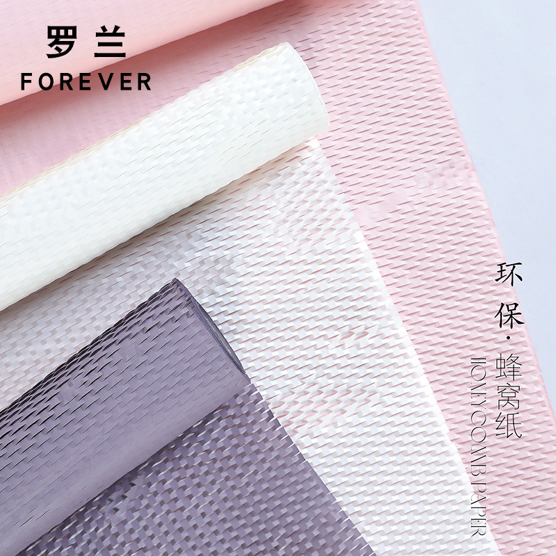 Picture of Roland Chinese Valentine's Day Environmentally Friendly Honeycomb Paper Mesh Art Paper Floral Packaging Bouquet Floral Material Lined Gift Paper