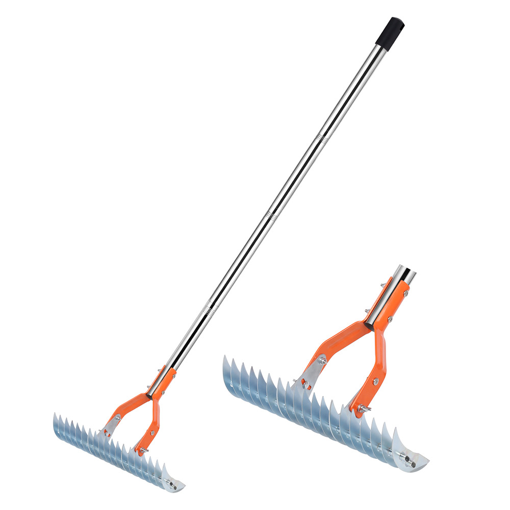 Amazon Lawn Thatch Rake Multifunctional Lawn Carding Rake Courtyard Garden Durable Soil Rake Garden Rake