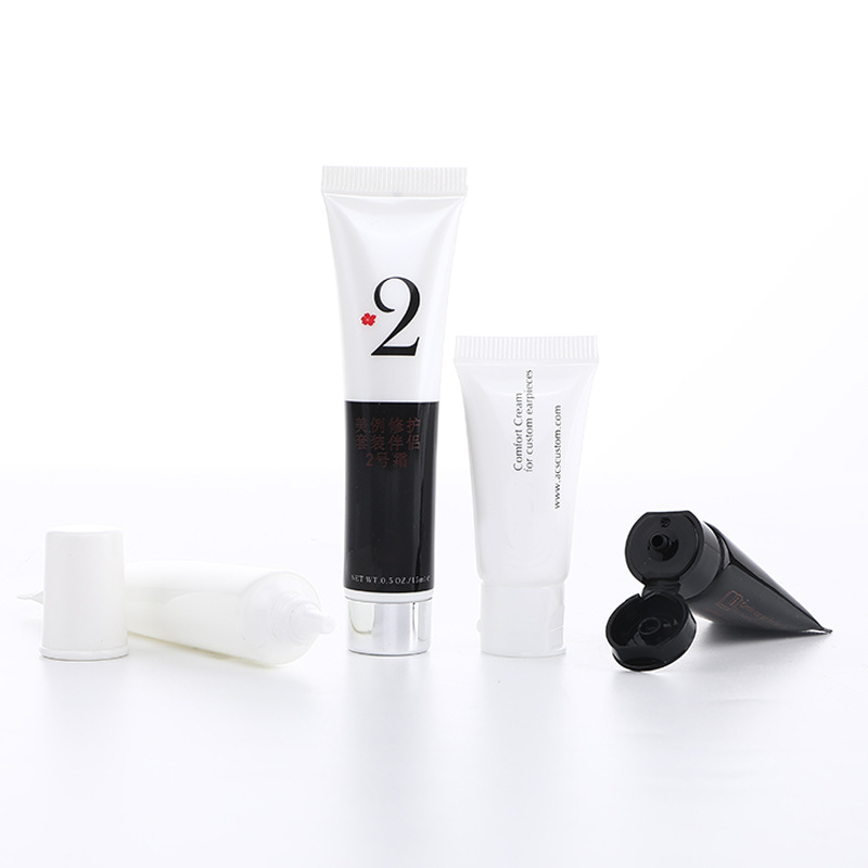 SOURCE manufacturers produce small capacity cosmetic hose clamshell packaging material 10g8g plastic hose packaging Guangzhou
