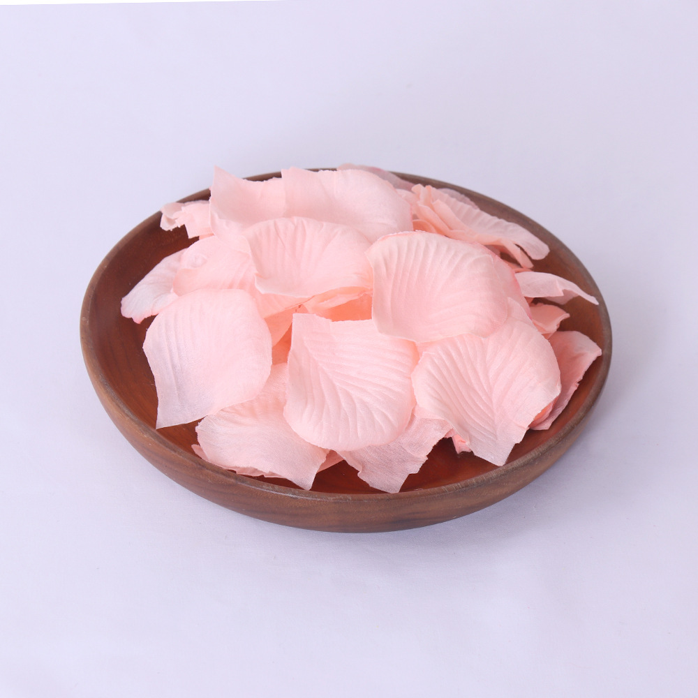 Picture of Non-woven fabric stacked 1000 pieces of rose petals wedding bar celebration hand decorative props artificial flower generation