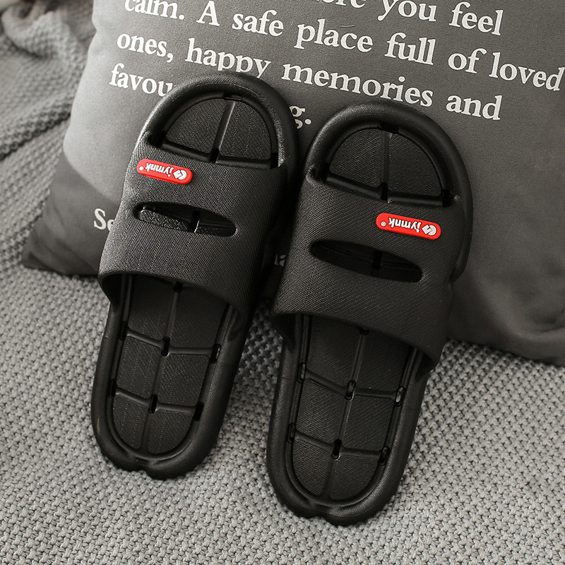 Picture of Monique home drag four seasons bath leaky slippers women's hollow non-slip couple bathroom quick-drying drain drag men