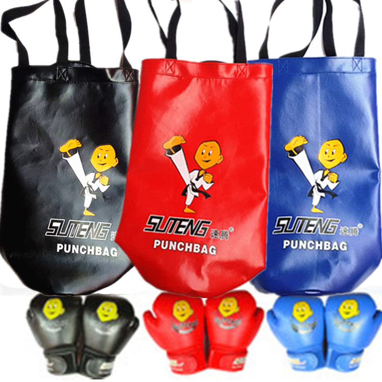 Sagitar children's empty sandbag 2-piece set children's boxing gloves household children's hanging fight Sanda sandbag