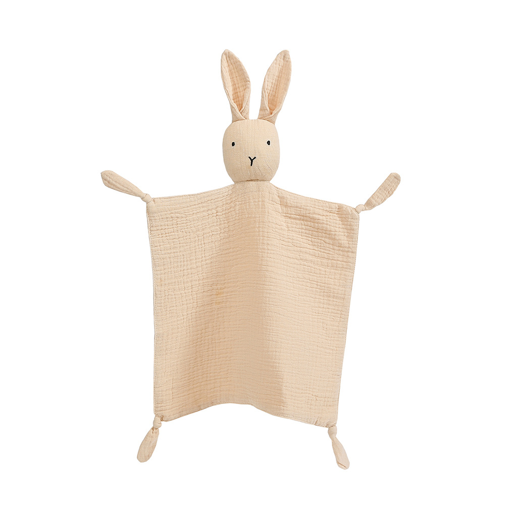 Picture of Yin Xiuli Baby Cotton Gauze Anting Towel Baby Sleeping Doll Rabbit Packing Handkerchief Packing Toys Cross Border