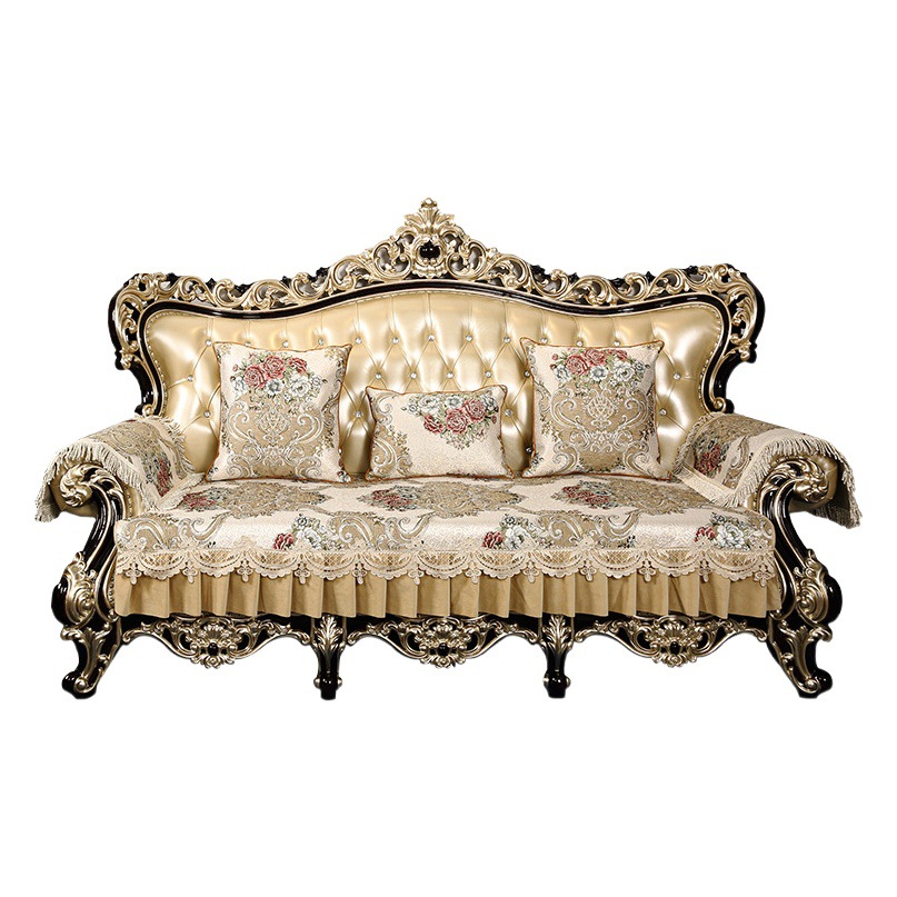 European-Style High-End Sofa Cover, Universal Sofa Cover for All Seasons, High-End Cushion, Non-Slip Cushion, Chaise Longue Sofa Cushion