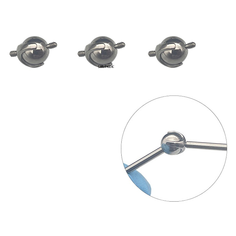 SMTNEK ASTM F-136 implant grade titanium alloy double head tooth ear Bridge splicing ball