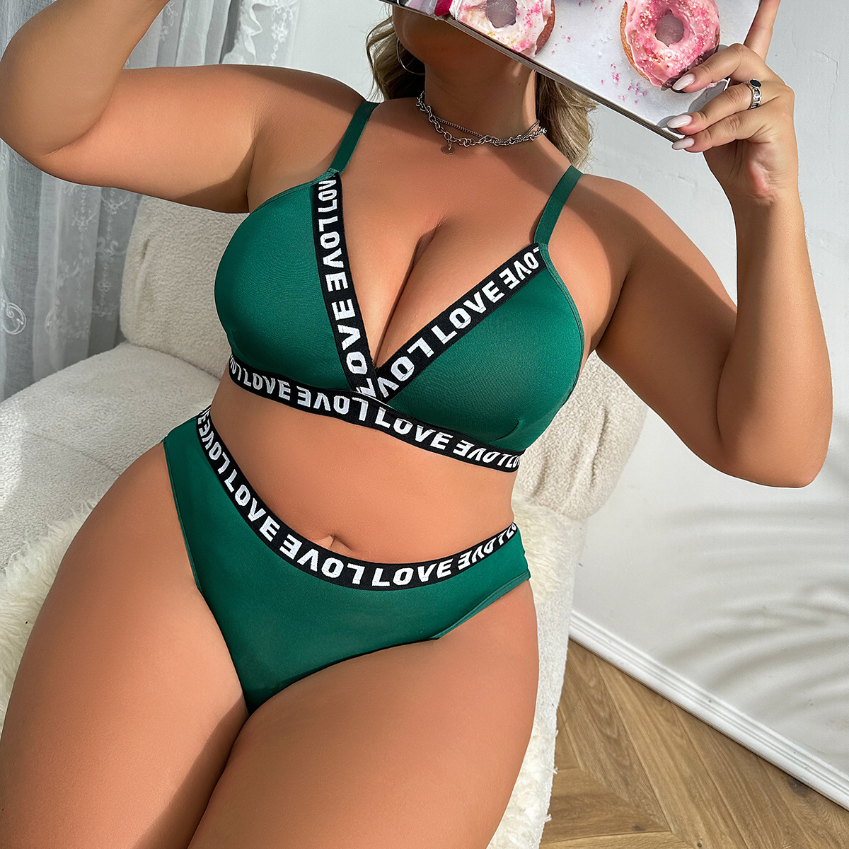 High-end quality new fat lady style sexy sexy sports 2-piece set factory foreign trade wholesale Amazon ebay explosion