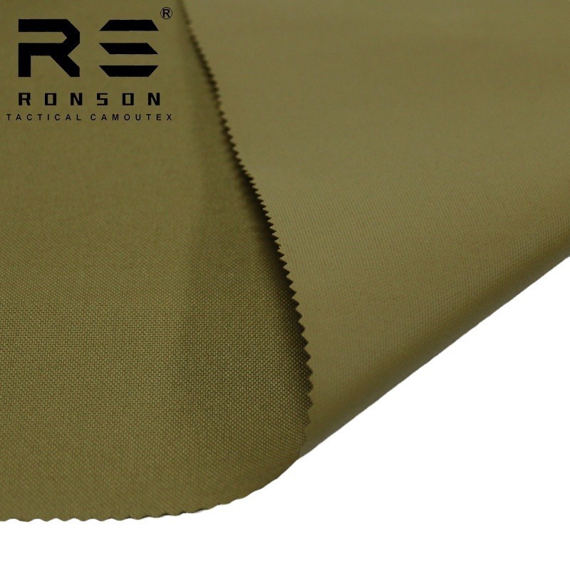 Picture of Rongsheng Factory in stock 1000D Polyester Vacated Silk khaki Fabric Wear Resistant High Strength Waterproof PU Oxford Cloth