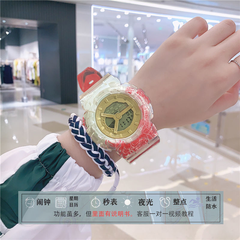 Factory wholesale one piece co-named Dragon Ball animation electronic watch men's multifunctional sports luminous watch