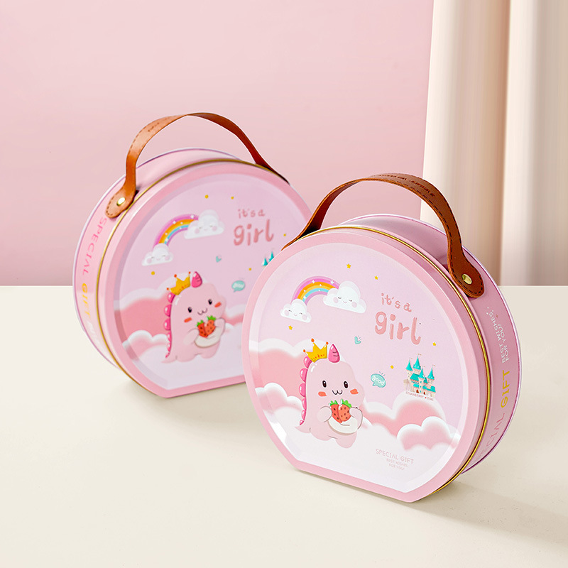 Tinplate candy packaging box biscuit iron box wedding candy jar new Xiaolong candy box festive companion gift wholesale