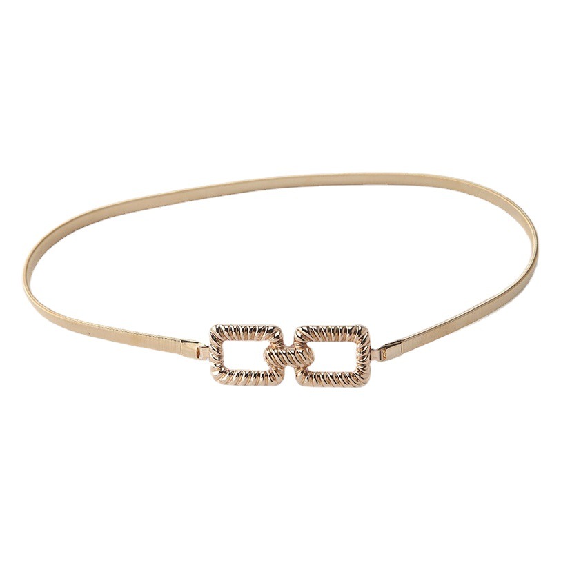 Picture of Metal Spring Belt for Women, Korean Style, Fashionable and Versatile, Dress, Shirt, Sweater, Elastic Waist Chain, Girdle