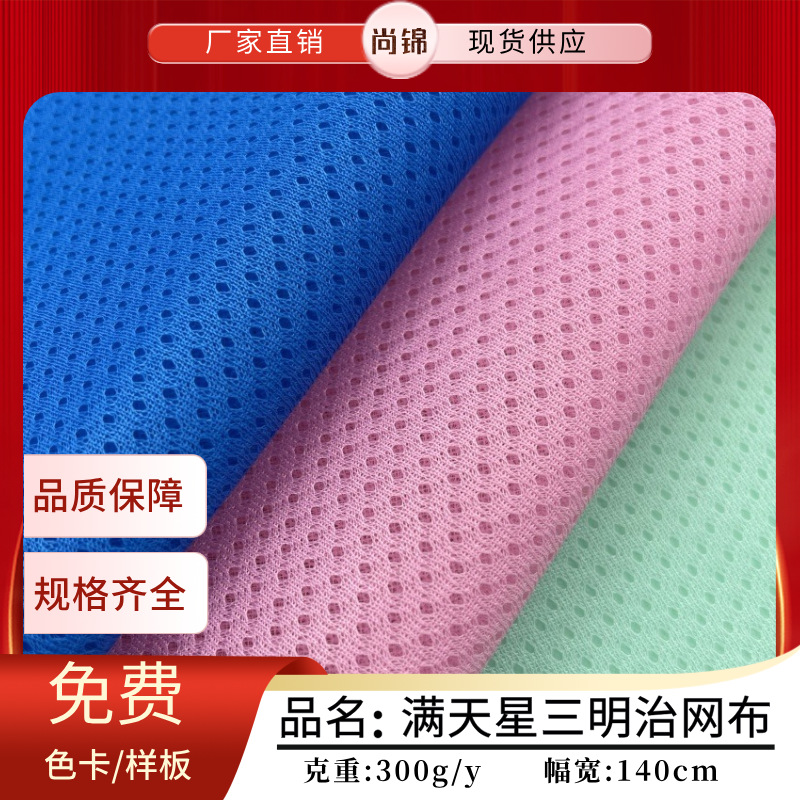Gymophila sandwich mesh birds' eye small hole breathable mesh fabric luggage shoe office chair cushion fabric