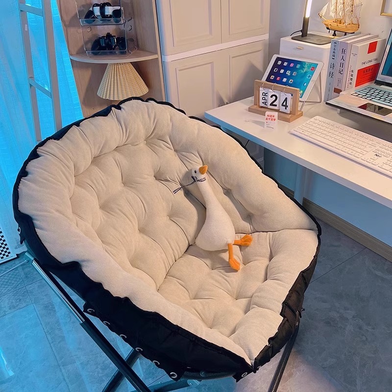 Lazy Dormitory Sofa Chair Dormitory College Student Leisure Single Computer Chair Bedroom Chair Balcony Folding Lounge Chair