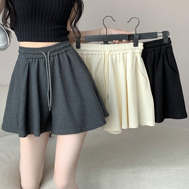 Women's culottes summer new Japanese style lazy style draping wide-leg pants plus size fashion loose slimming pantskirt short pants