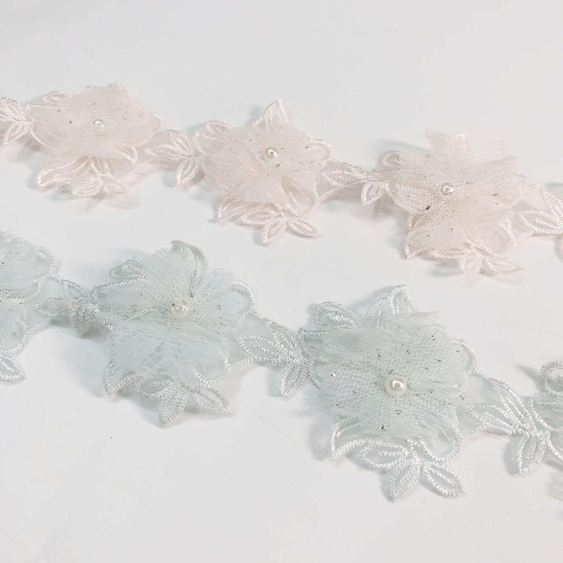 Good things to buy new lace nail pearl three-dimensional flowers DIY clothing accessories fabric accessories lace