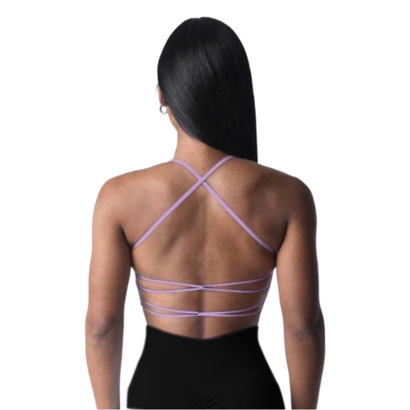 Sexy sports wireless beauty back yoga clothes top women's outdoor sports fitness chest wrap sling one-piece delivery
