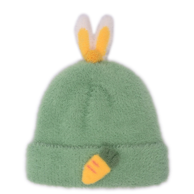 Picture of Baby hat autumn and winter Korean style children's warm wool hat cute super cute boys and girls knitted pullover hat fashion