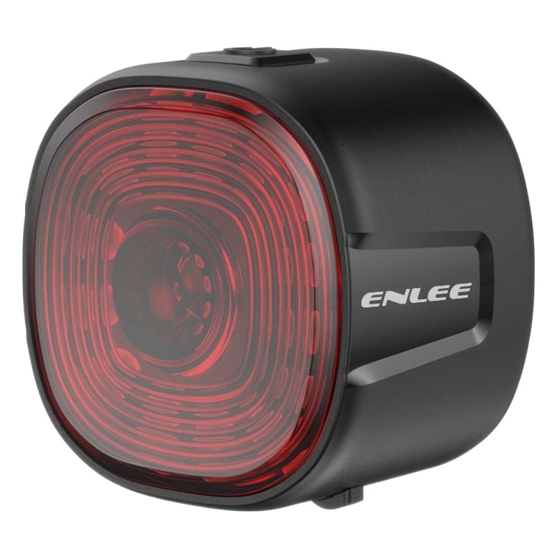 Bicycle tail light intelligent induction brake light road mountain bike night riding USB charging bicycle warning light