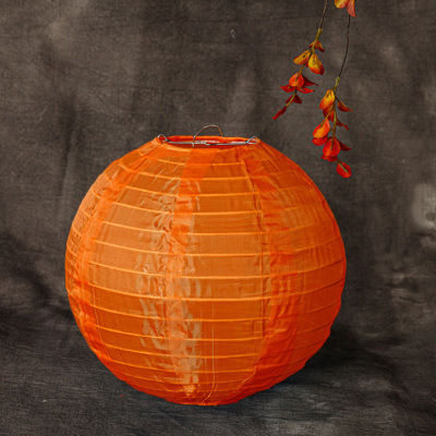 Picture of Outdoor Waterproof Colorful Silk Lanterns Rainproof and Sunproof Mid-Autumn Festival Decorative Lanterns Folding Sun Protection Lanterns Wholesale