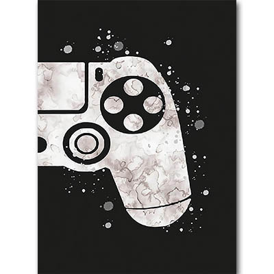 Picture of AliExpress hot sale game handle hanging painting abstract watercolor boy living room bedroom decoration canvas painting core