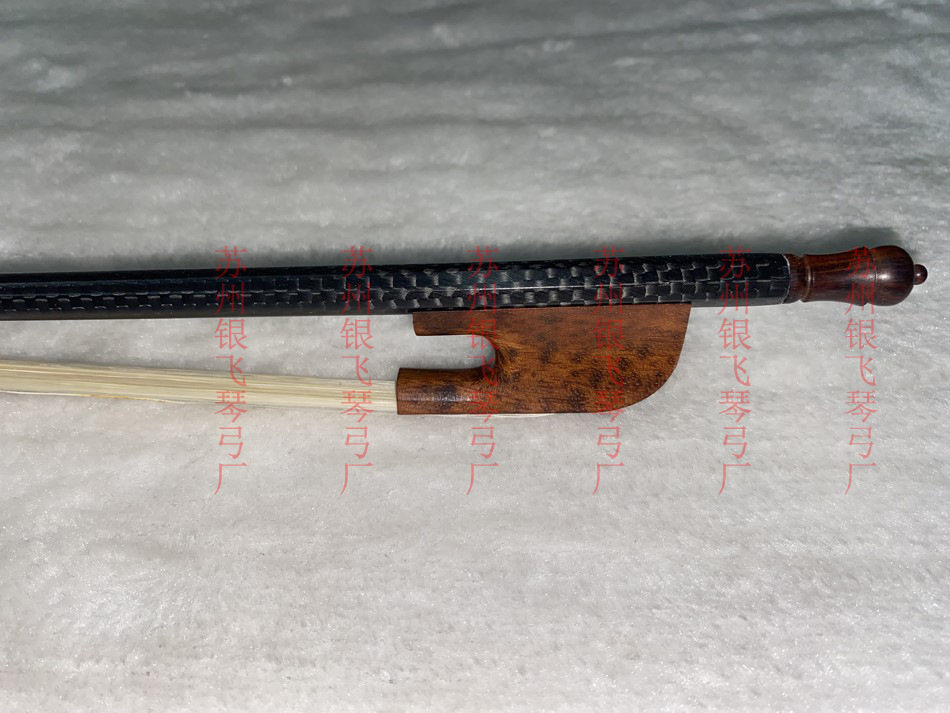 Pattern Plaid carbon fiber baroque white ponytail violin bow snake wood tail Library