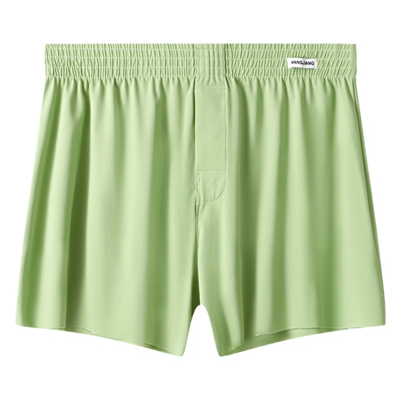 Aro Pants Men's Ice Silk Underwear plus size Loose Boxers Summer Breathable Quick-drying Home Pants Non-marking Boxers
