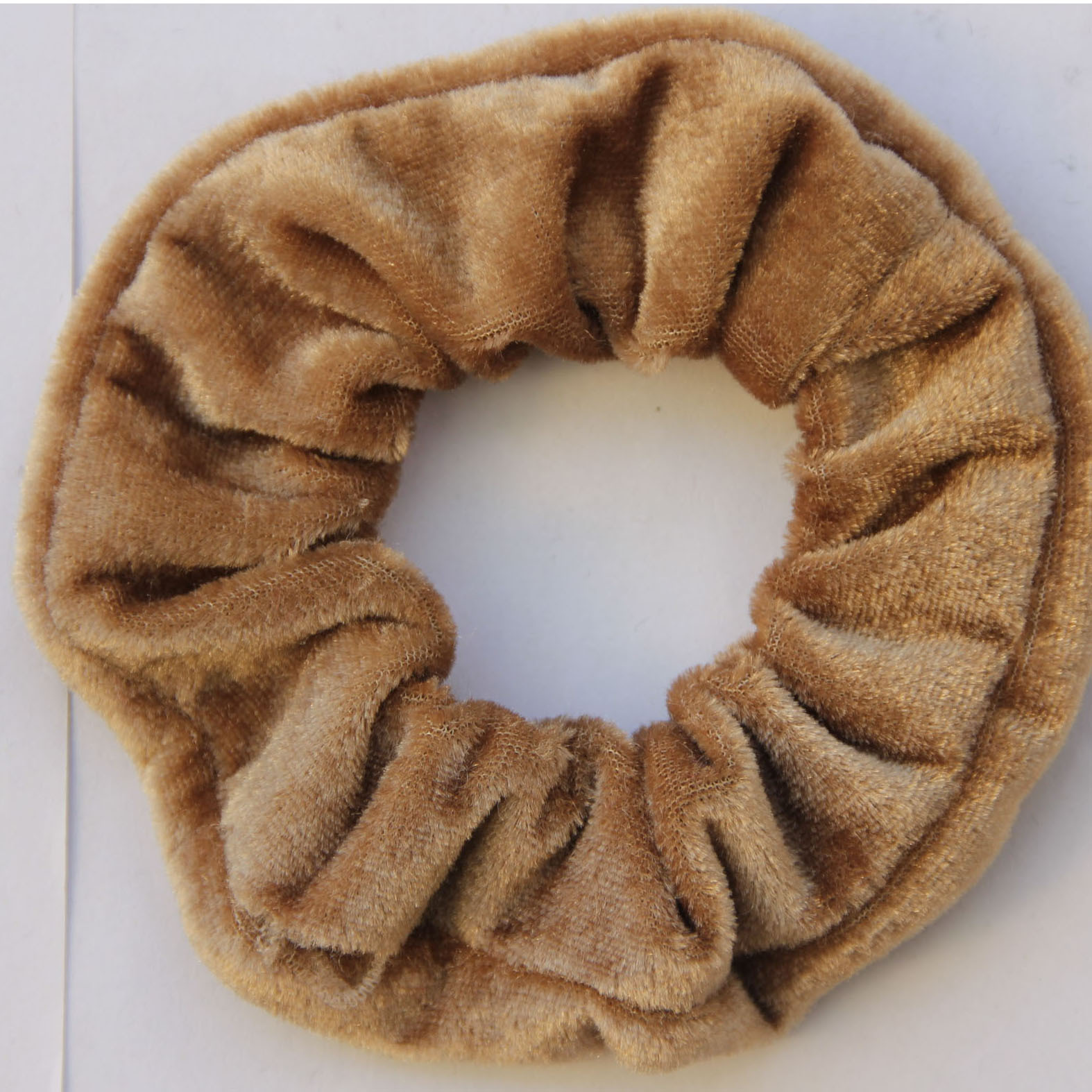 Picture of Amazon Gold Velvet Cloth Pig Intestine Hair Ring Velvet Mother Headband Grandma Jewelry Rubber Band Wholesale