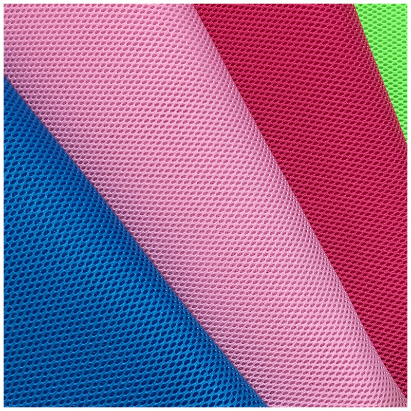 Warp knitted polyester Oval small hole sandwich mesh spot high elastic thickened pet bags shoes and hats breathable 3D fabric