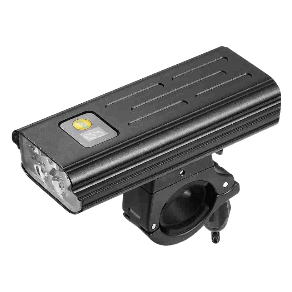 5 light display bicycle headlight USB charging T6 lamp beads outdoor riding aluminum alloy LED bicycle light