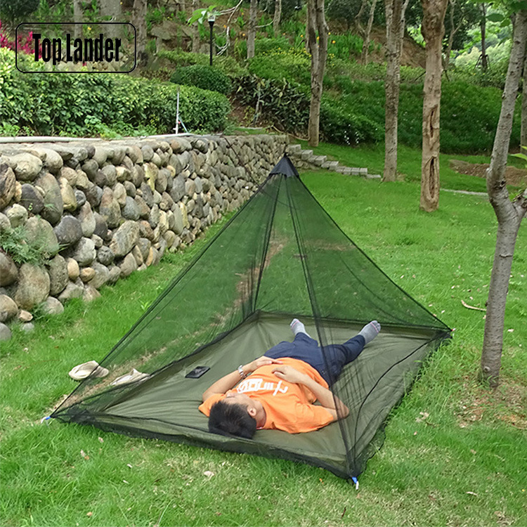Wholesale Foldableable Outdoor Travel Simple Mosquito Net Hanging Necklace Portable Encrypted Anti-Mosquito Single Bed Home Dormitory