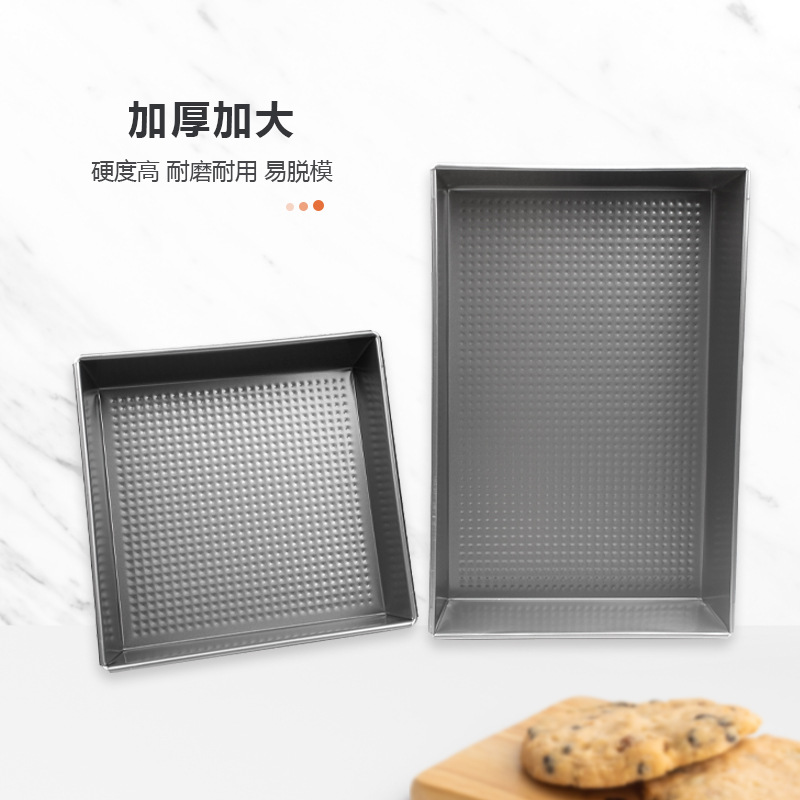 Picture of Toast Bread Mold Honeycomb Toast Box Rectangular Bread Baking Pan Cake Mold Non-stick Carbon Steel Baking Mold