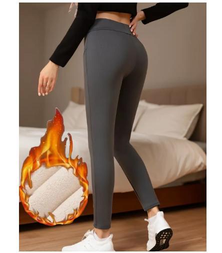 Picture of Cross-Border Popular Temu Aliexpress Cashmere Fleece-Lined Thickeneded Autumn and Winter Leggings for Women 2025 Warm Pants