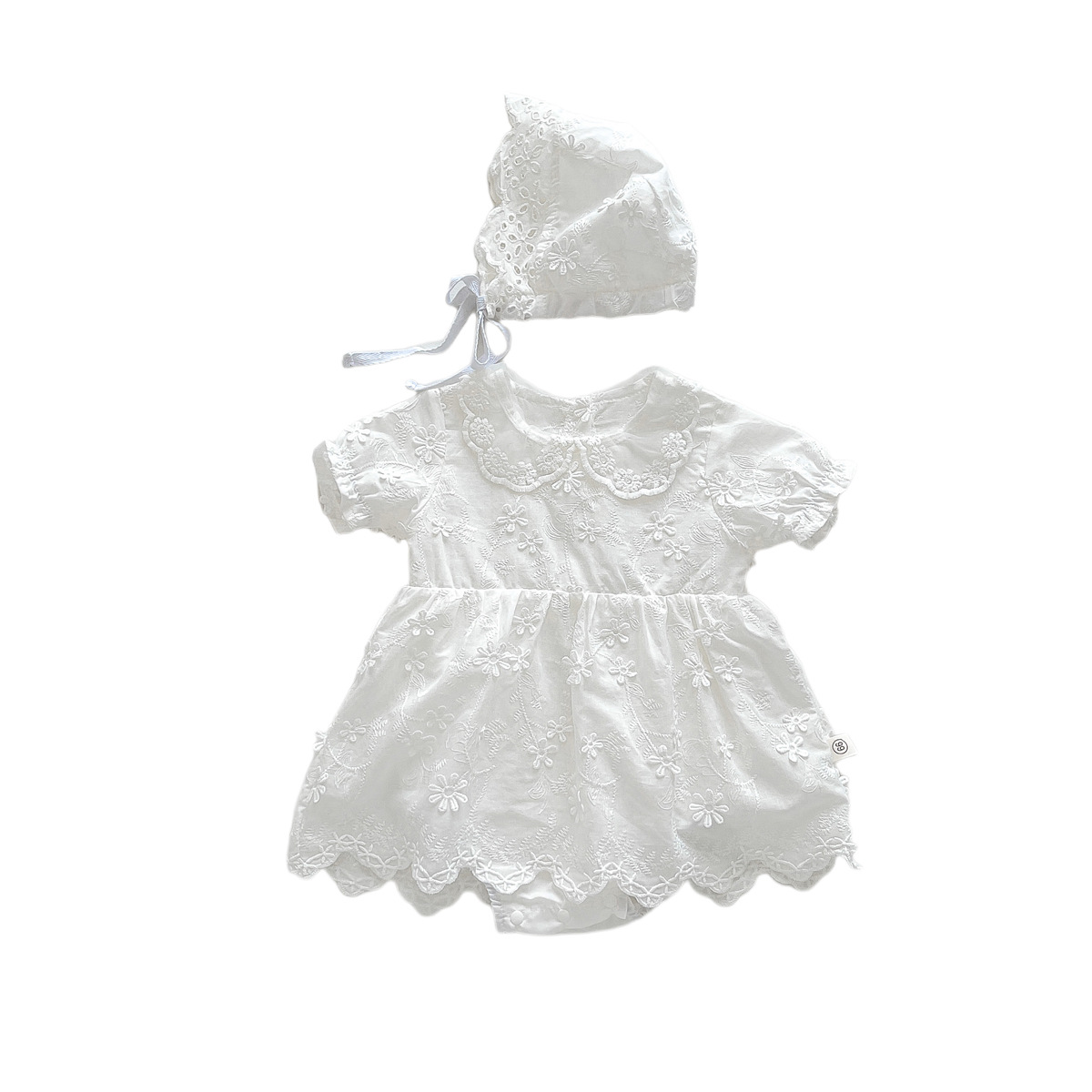 Picture of Ins Baby Summer New Baby Girl Lace Embroidered Princess Dress Cute Girl One Month Old Clothing Cross-Border