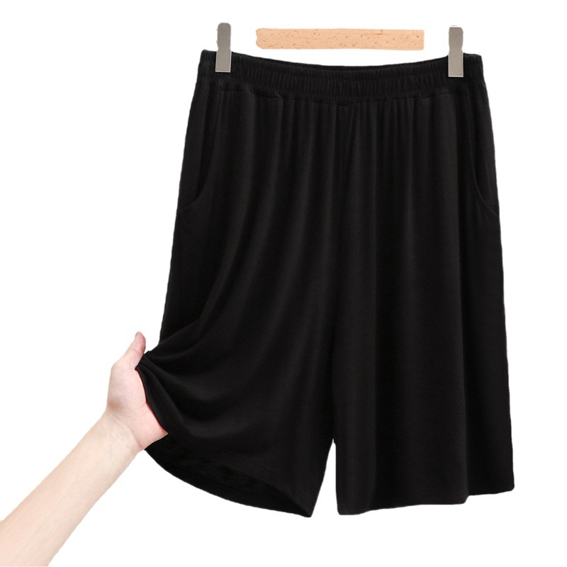 Men's Shorts 618 Loose Modal Large Size Draped Deep Flap Pocket Pants Pajamas Can Be Worn Outside Thin Elastic Large Shorts