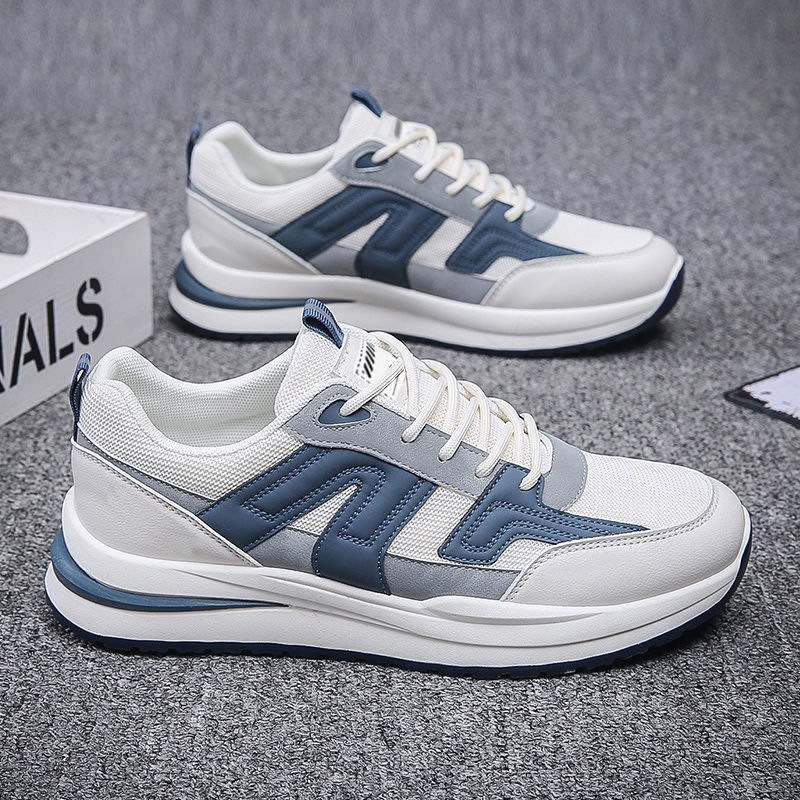 Men's Shoes, Sports Shoes, Spring and Autumn Men's Breathable Lightweight Running Shoes, Fashionable Sports Casual Shoes, Student Shoes, Four-Season Shoes