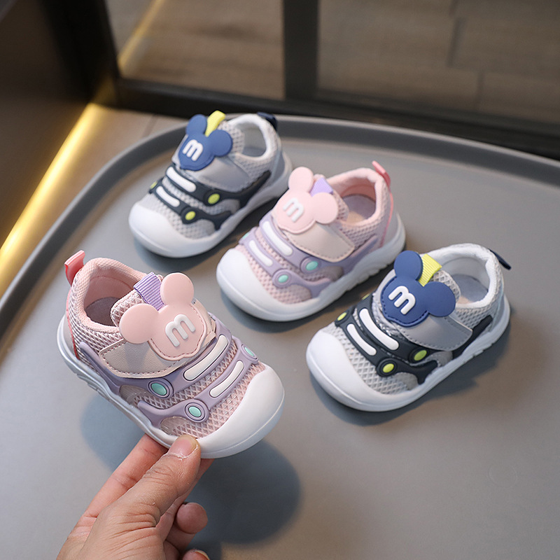 One-Piece Drop-Shipping Spring and Autumn Baby Toddler Shoes for Boys and Girls, Infant Soft-Soled Functional Shoes, Children's Anti-Kick Stable Shoes
