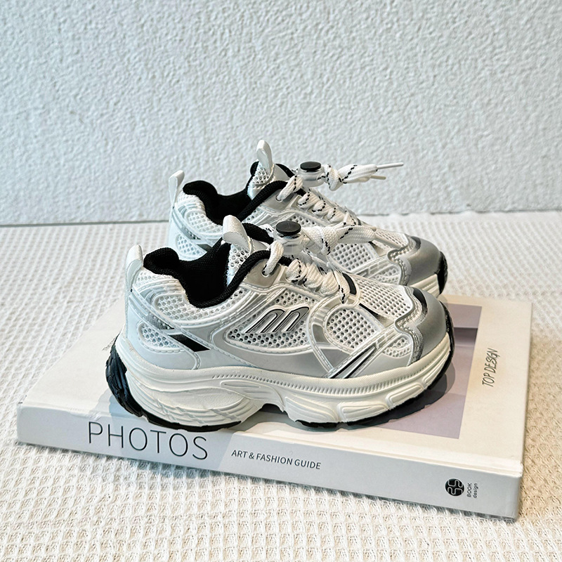 Picture of Children's Spring and Autumn Mesh sneaker Shoes Trendy Shoes 2025 Thick-soled Soft-soled All-match Double Mesh Breathable Casual Children's Shoes