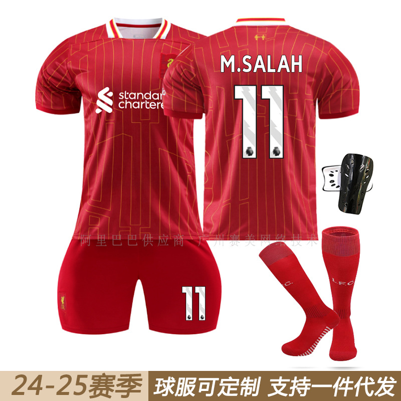 Liverpool 2425 Home 11 Salah jersey suit 66 Arnold 3 Endo 9 Firmino jersey