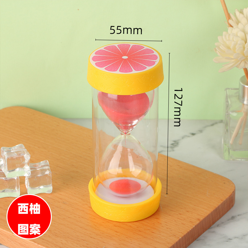 Picture of New Fruit Hourglass Timer 5/15/30Min Kidsren's Exquisite Birthday Gift Safety Anti-Fall Decorative Ornaments