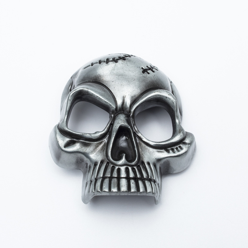 Three-dimensional Skull Alloy Belt Buckle Big Buckle Personality Punk Rider Trousers Buckle Foreign Trade Belt Accessories