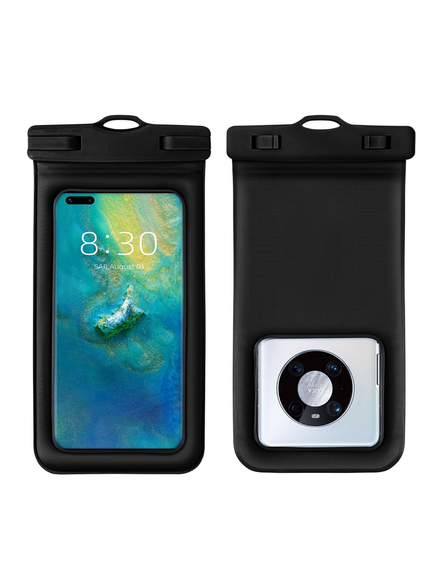Cross-border supply sponge anti-sink floating mobile phone waterproof bag large transparent outdoor diving swimming waterproof mobile phone case