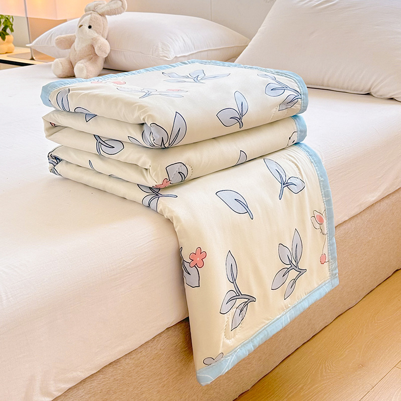 Picture of 2025 New Non-pure Cotton Summer Cool Quilt Pure Cotton Cotton Air-conditioning Quilt Summer Quilt Summer Thin Quilt Core Machine Washable
