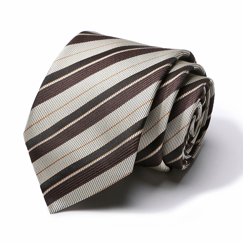Picture of Tie spot tie polyester silk tie manufacturer 8cm business men's formal wear wedding studio tie