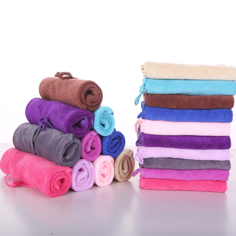 Picture of Fiber towel thickened each size small square household cleaning cloth absorbent household cleaning support logo