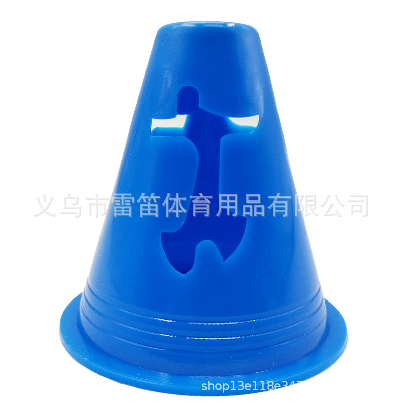 Picture of 8cm high flat flower humanoid pile roller slide pile logo bucket obstacle corner foot pile roller skates barricade wholesale