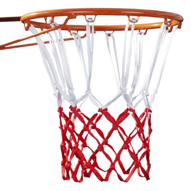 Extra Thick Competition Basketball Net Hand-Woven Basketball Frame Net Wholesale Polyester Basketball Net Bag Basketball Basket Net