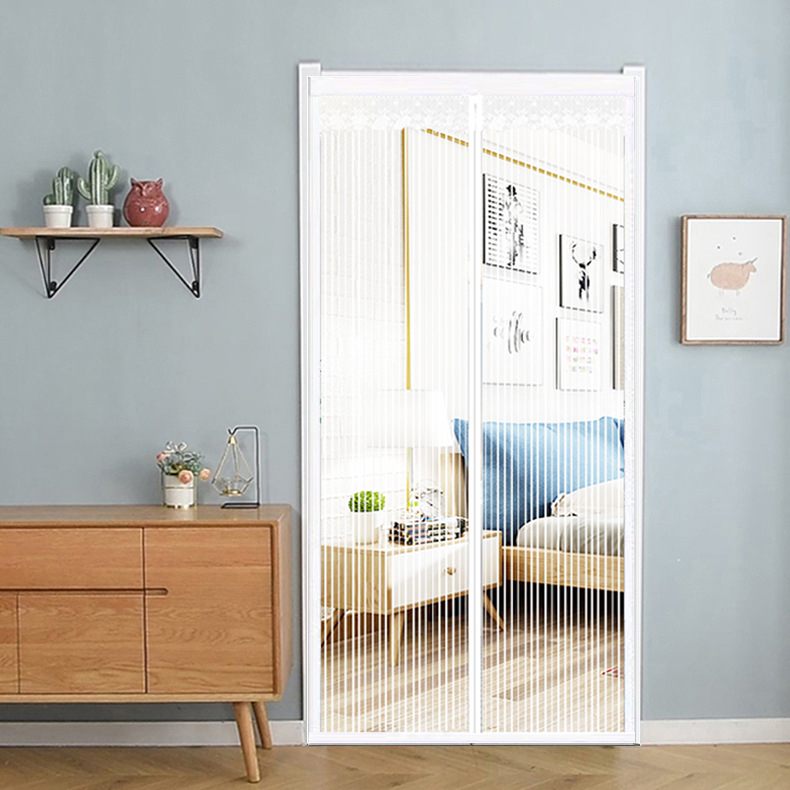 Picture of Magic rubber door curtain wear-free screen door increase size Korean screen door magnetic soft screen door summer hot sale three