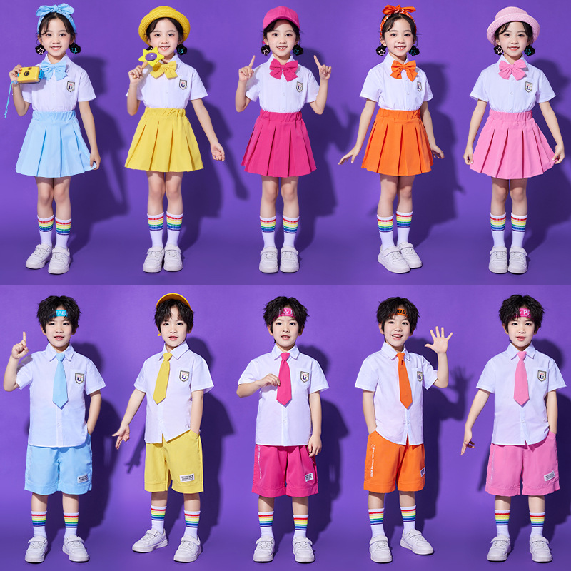 Children's Cheerleading Suit for the Opening Ceremony of the June 1 Games Class Suit for Primary School Students Group Chorus Performance Suit