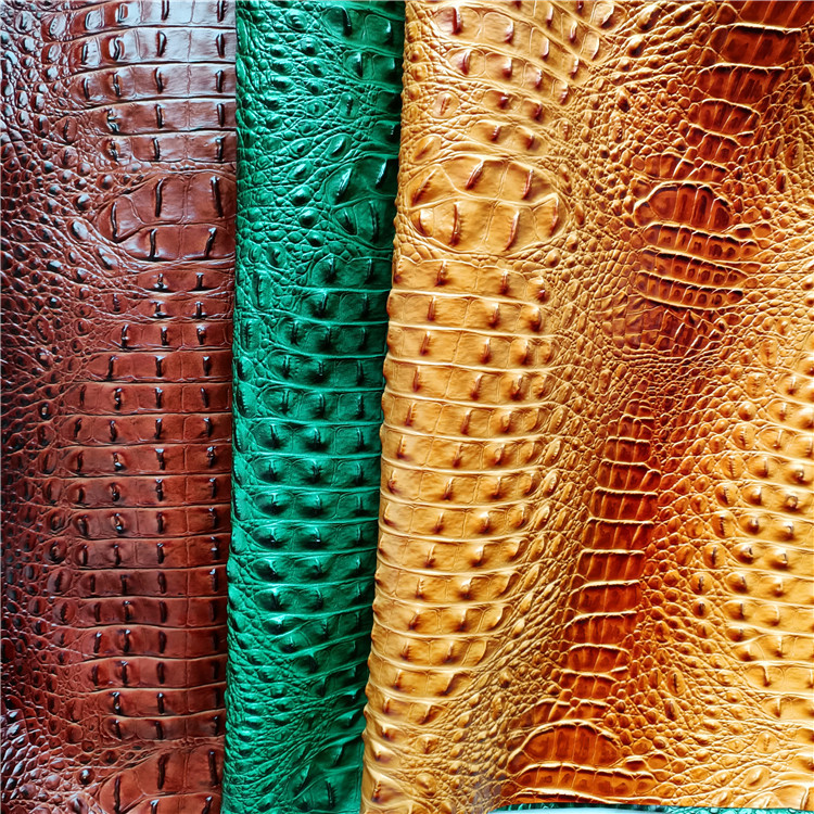 Crocodile Pattern Pvc Leather Wallet Tv Background Wall Bracelet Keychain Belt Artificial Leather Fabric Export Grade